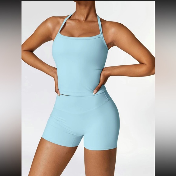 Baby Blue Workout Set - Picture 1 of 6